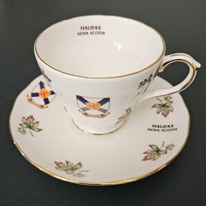 Rare Halifax NS Cup & Saucer Prestine Condition Duchess Bone China